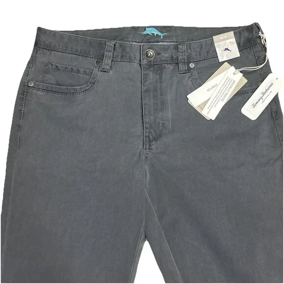 Tommy Bahama Men's 32W x 34L Fog Grey Boracay Five-Pocket Stretch Chino Pant - Picture 5 of 12